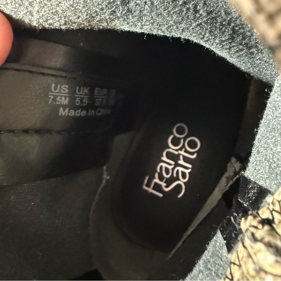 Franco Sarto Rocky Snake Skin Bootie Women’s Size 7.5 - Picture 7 of 8